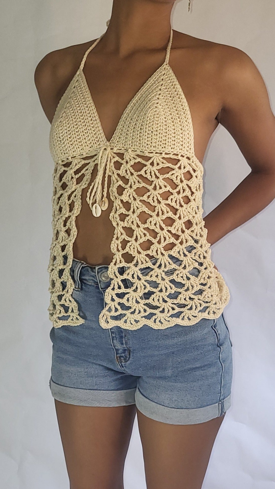 Mermaid Lace Halter top