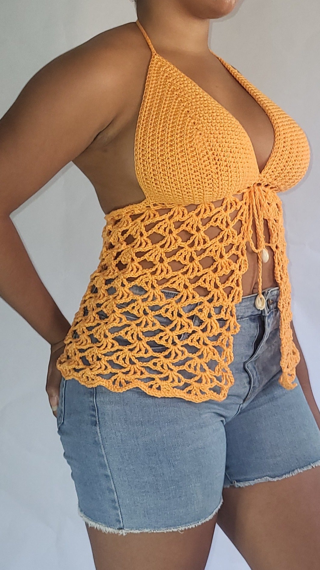 Mermaid Lace Halter top